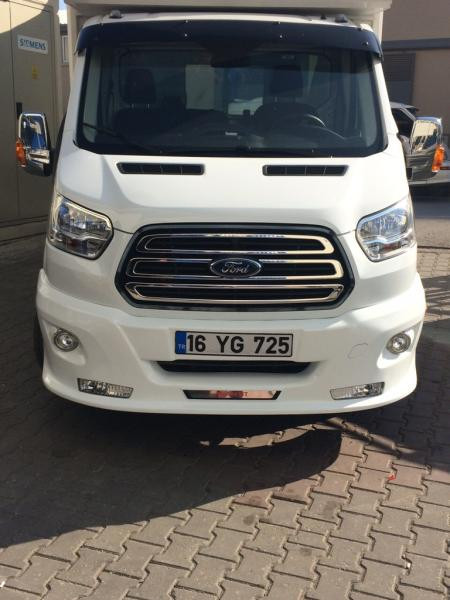 Купить Накладка на передний бампер ERA (2014-2019, под покраску) для Ford Transit 2014- гг