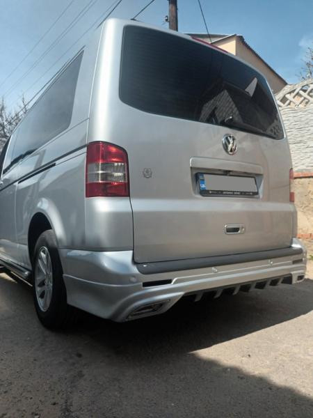 Купить Задняя нижняя юбка Sport 2 (под покраску) для Volkswagen T5 Transporter 2003-2010 гг