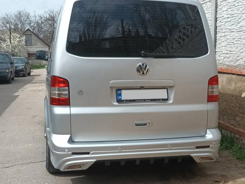 Купить Задняя нижняя юбка Sport 2 (под покраску) для Volkswagen T5 Transporter 2003-2010 гг
