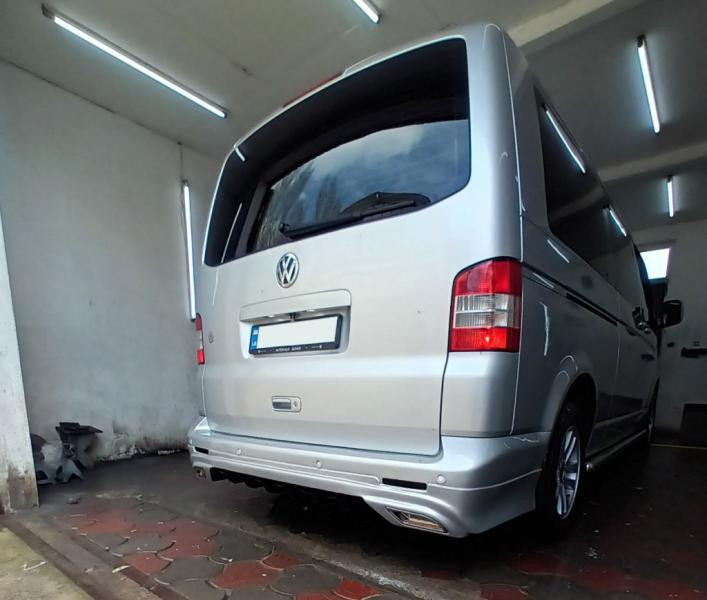 Купить Задняя нижняя юбка Sport 2 (под покраску) для Volkswagen T5 Transporter 2003-2010 гг