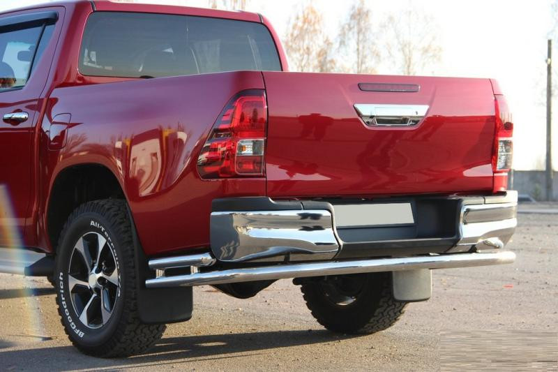 Купити Задня дуга AK005-2 (нерж.) для Toyota Hilux 2015- рр
