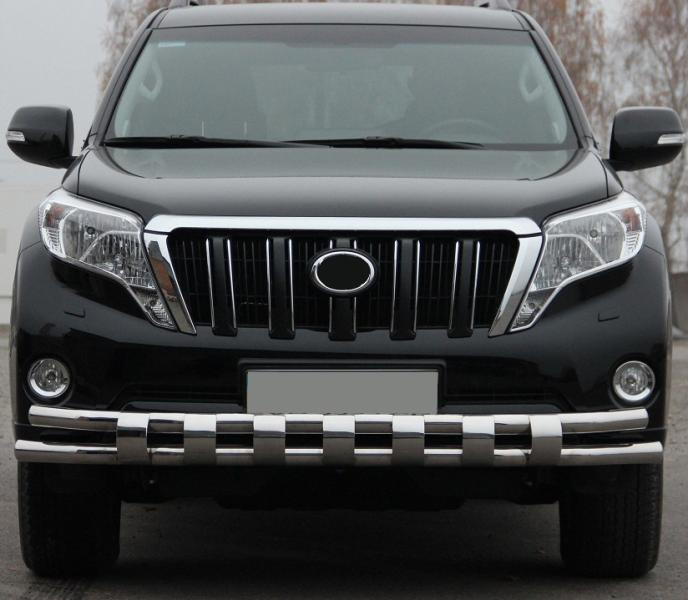 Купити Передній захист ST016-2 (нерж) для Toyota Land Cruiser Prado 150