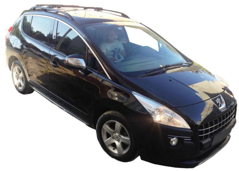 Купити Рейлінги Skyport Black для Peugeot 3008 2008-2016 рр