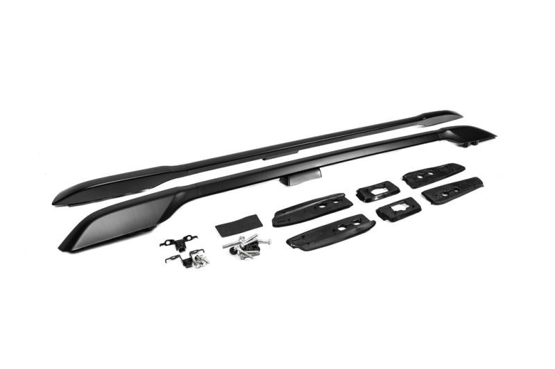 Купити Рейлінги оригінальний дизайн (Чорні, 2 шт) для Toyota Land Cruiser Prado 150