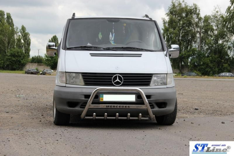 Купити Кенгурятник WT003/4 (нерж.) без напису, 51мм для Mercedes Vito W638 1996-2003 рр