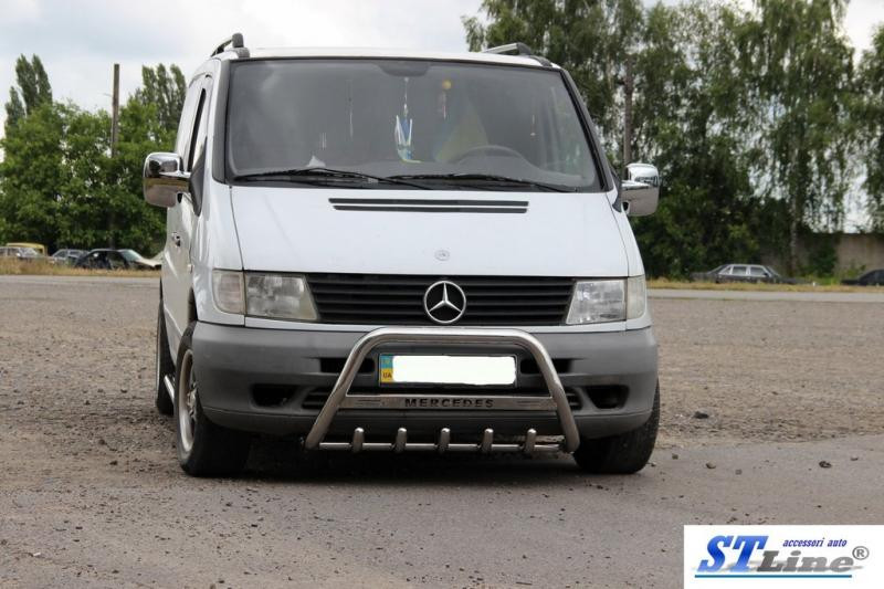 Купити Кенгурятник WT003/4 (нерж.) без напису, 51мм для Mercedes Vito W638 1996-2003 рр