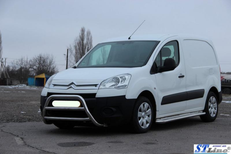 Купити Кенгурятник WT022 (нерж.) для Peugeot Partner Tepee 2008-2018 рр