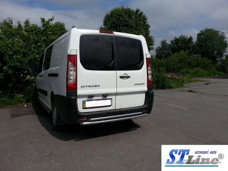 Купити Задня дуга AK002-Подвійний (нерж.) для Fiat Scudo 2007-2015 рр