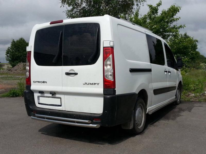 Купити Задня дуга AK-002-Подвійний (нерж.) для Peugeot Expert 2007-2016 рр