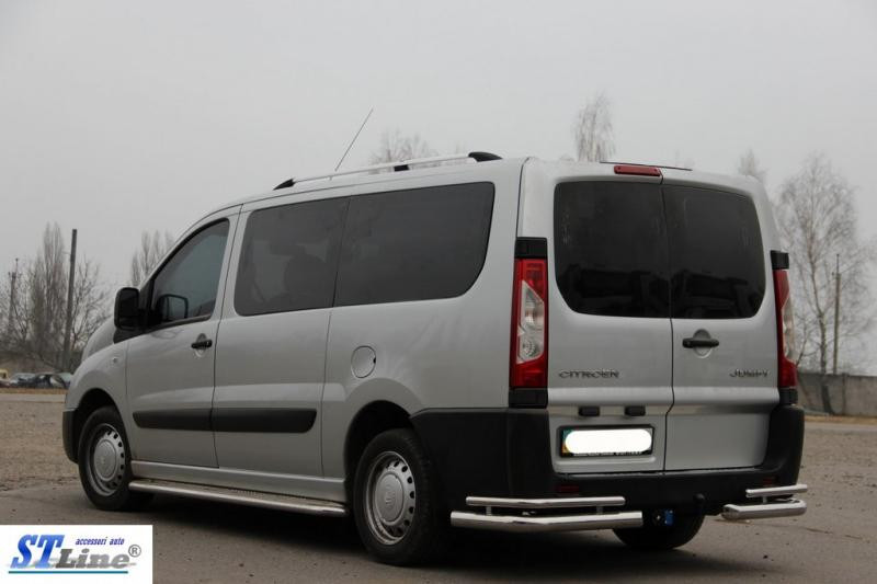 Купити Задні кути AK003-Double (2 шт., нерж.) для Fiat Scudo 2007-2015 рр