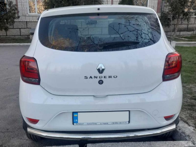 Купити Задня дуга AK002 (нерж) для Renault Sandero 2013-2022 рр