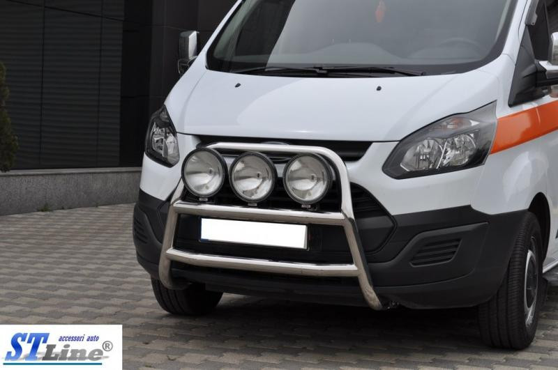 Купити Кенгурятник WT022 (нерж.) для Ford Custom 2013-2022 рр