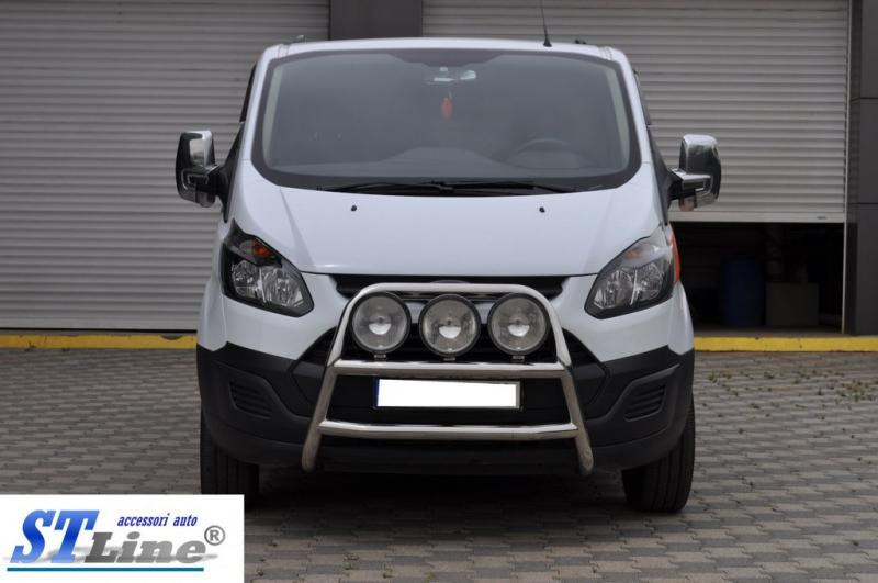 Купити Кенгурятник WT022 (нерж.) для Ford Custom 2013-2022 рр