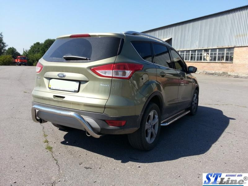 Купити Задня дуга AK007 (нерж) для Ford Kuga/Escape 2013-2019 рр