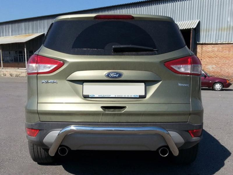 Купити Задня дуга AK007 (нерж) для Ford Kuga/Escape 2013-2019 рр