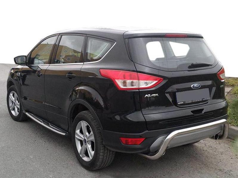 Купити Задня дуга AK007 (нерж) для Ford Kuga/Escape 2013-2019 рр