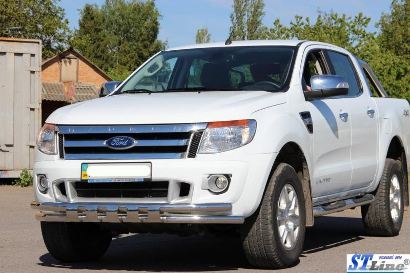 Купити Передній захист ST016 (нерж.) для Ford Ranger 2011-2022 рр