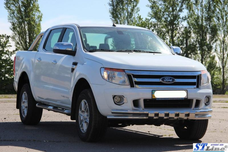 Купити Передній захист ST016 (нерж.) для Ford Ranger 2011-2022 рр