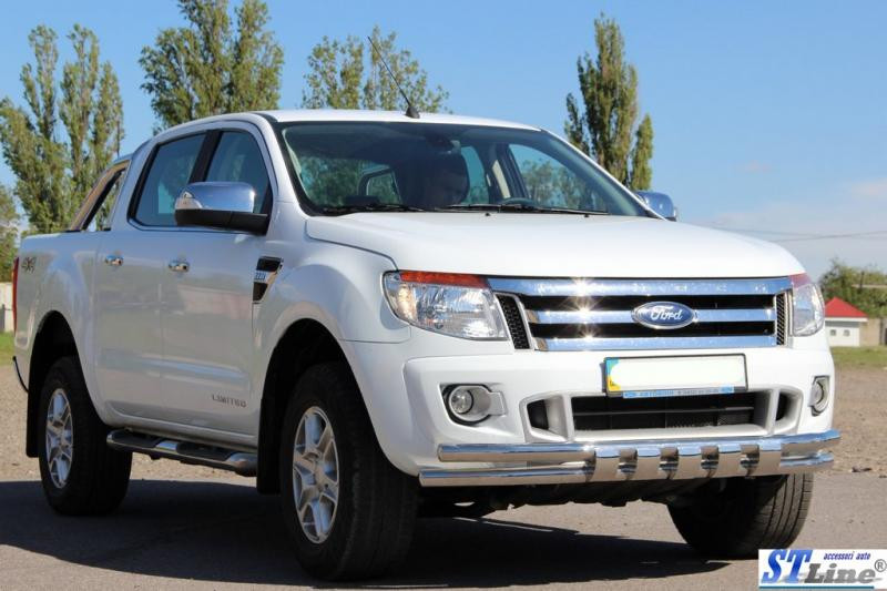 Купити Передній захист ST016 (нерж.) для Ford Ranger 2011-2022 рр