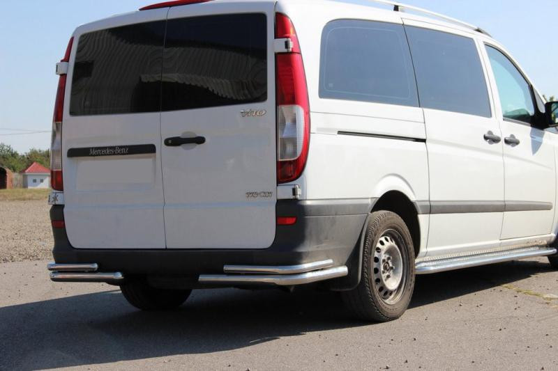Купити Задні куточки AK003-Double (2 шт, нерж) для Mercedes Vito W639 2004-2014 рр