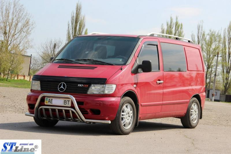 Купити Кенгурятник із вусами WT002 Plus (нерж.) для Mercedes Vito W638 1996-2003 рр