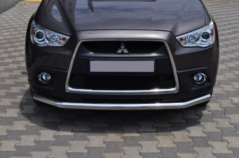 Купити Передній захист ST008 (нерж.) для Mitsubishi ASX 2010-2023 рр