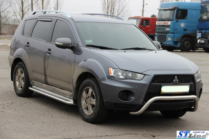 Купити Кенгурятник WT007 (нерж.) для Mitsubishi Outlander 2006-2012 рр