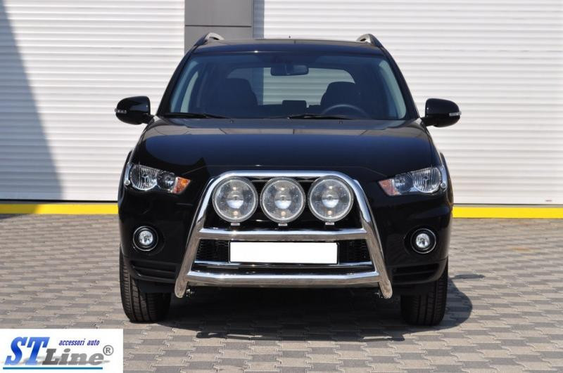 Купити Кенгурятник WT018 (нерж.) для Mitsubishi Outlander 2006-2012 рр