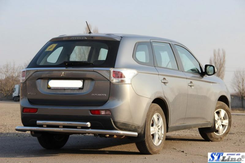 Купити Задня дуга AK004 (нерж) для Mitsubishi Outlander 2012-2021 рр