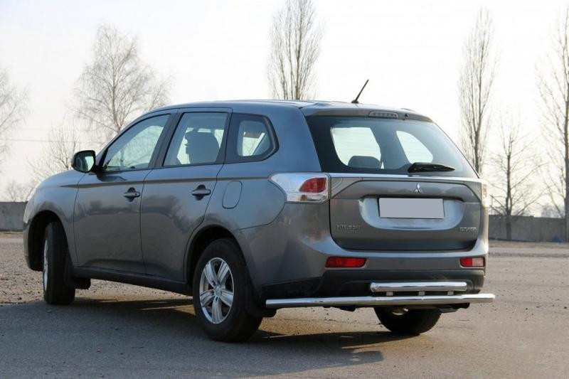 Купити Задня дуга AK004 (нерж) для Mitsubishi Outlander 2012-2021 рр