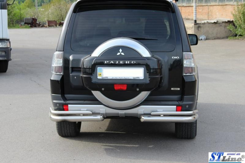 Купити Задня дуга AK003 Подвійний (нерж.) для Mitsubishi Pajero Wagon IV