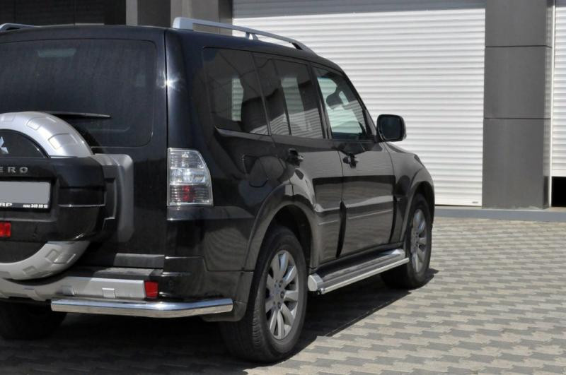 Купити Задня дуга AK003 (нерж.) для Mitsubishi Pajero Wagon IV