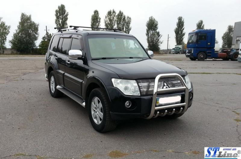 Купити Кенгурятник QT007 (нерж.) для Mitsubishi Pajero Wagon III