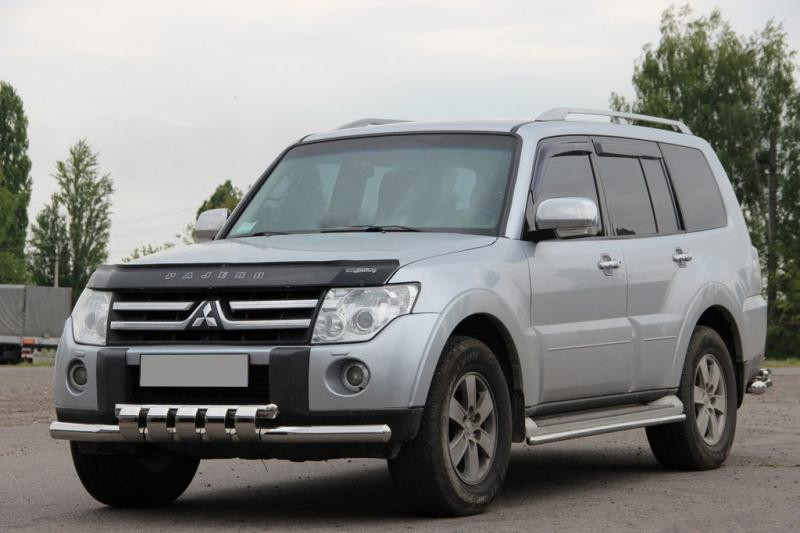 Купити Передній захист ST015 (нерж.) для Mitsubishi Pajero Wagon IV