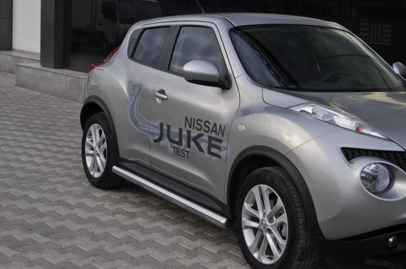 Купити Бічні труби Ø60 (2 шт., нерж.) для Nissan Juke 2010-2019 рр