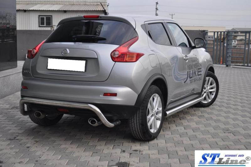 Купити Бічні труби Ø60 (2 шт., нерж.) для Nissan Juke 2010-2019 рр