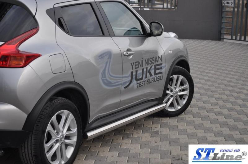 Купити Бічні труби Ø60 (2 шт., нерж.) для Nissan Juke 2010-2019 рр