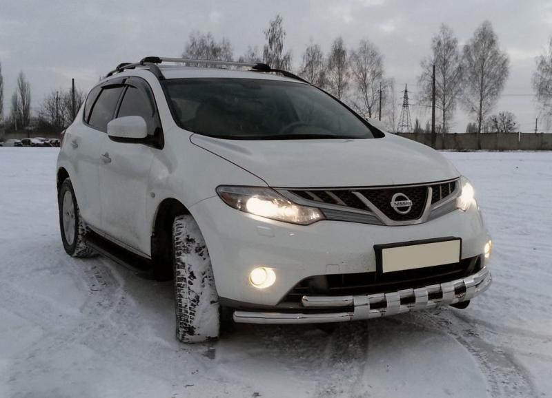 Купити Передній захист ST015 (нерж) для Nissan Murano 2008-2014 рр