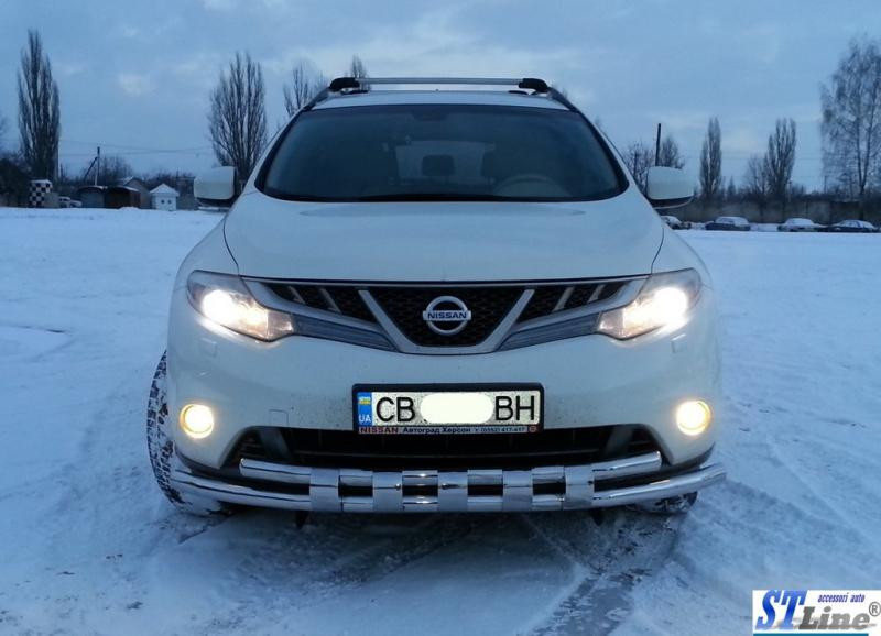 Купити Передній захист ST015 (нерж) для Nissan Murano 2008-2014 рр