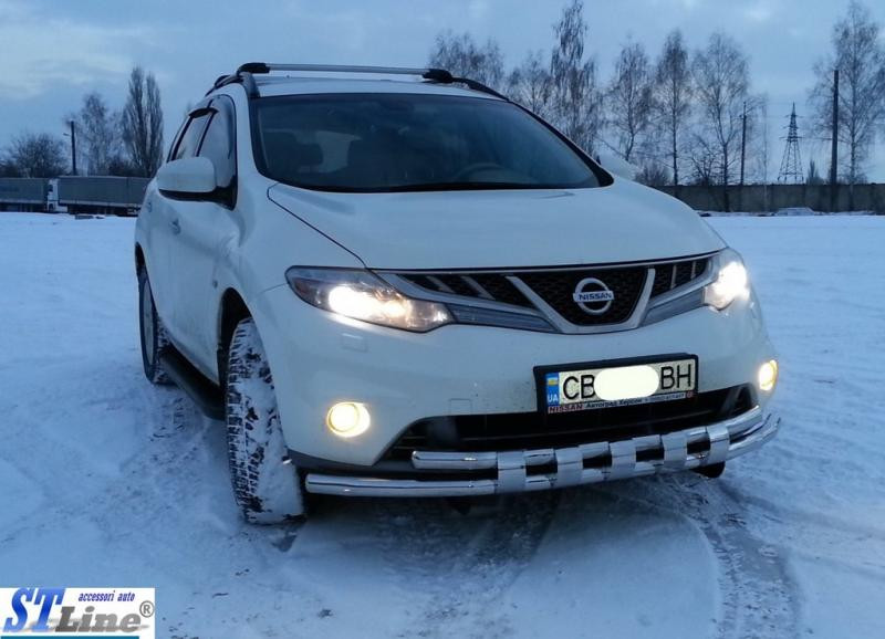 Купити Передній захист ST015 (нерж) для Nissan Murano 2008-2014 рр