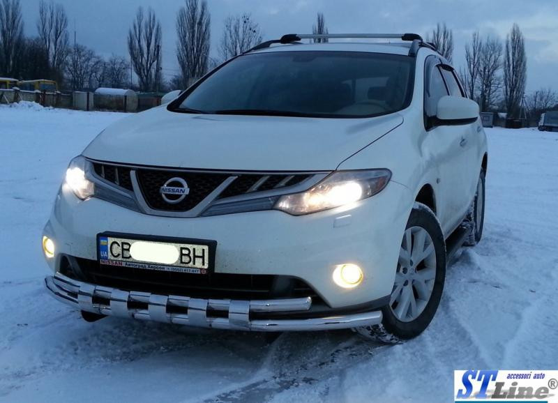 Купити Передній захист ST015 (нерж) для Nissan Murano 2008-2014 рр