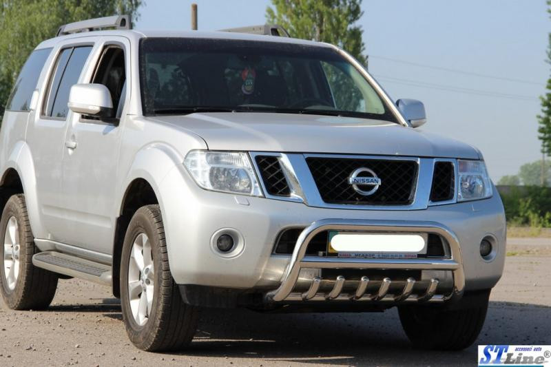 Купити Кенгурятник WT008 (нерж) для Nissan Pathfinder R51 2005-2014рр