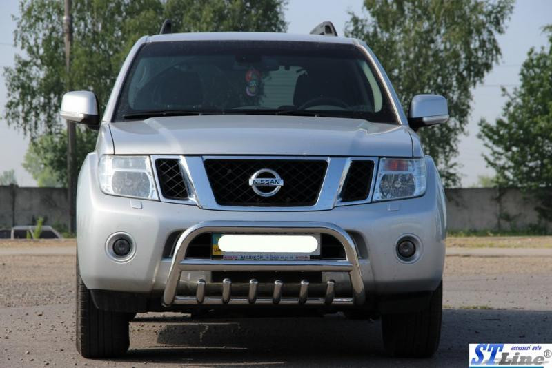 Купити Кенгурятник WT008 (нерж) для Nissan Pathfinder R51 2005-2014рр