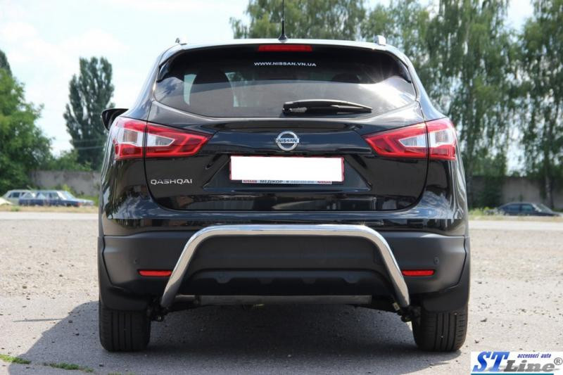 Купити Задня дуга AK007-1 (нерж) для Nissan Qashqai/Rogue Sport 2014-2021 рр