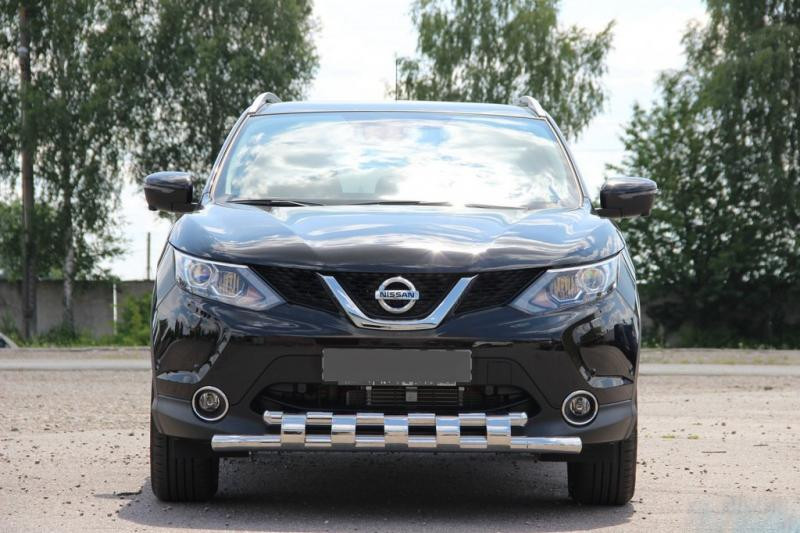Купити Передній захист ST015 (нерж) для Nissan Qashqai/Rogue Sport 2014-2021 рр