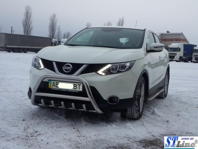 Купити Кенгурятник WT003 (нерж) для Nissan Qashqai/Rogue Sport 2014-2021 рр