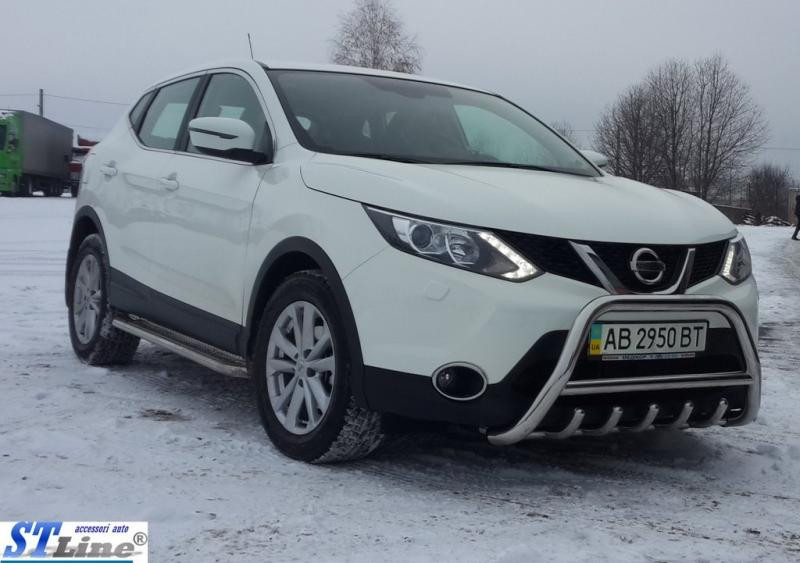 Купити Кенгурятник WT003 (нерж) для Nissan Qashqai/Rogue Sport 2014-2021 рр