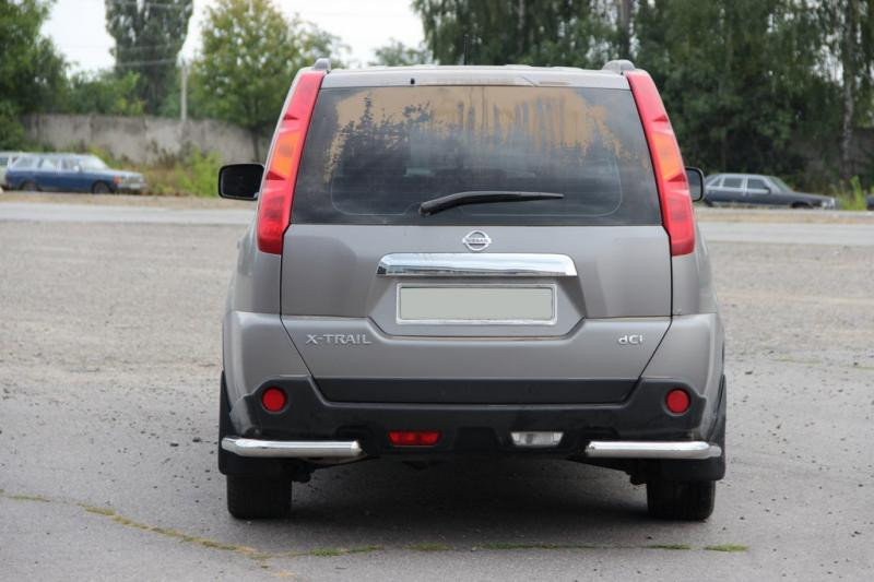 Купити Задні кути AK003 (2 шт., нерж.) для Nissan X-trail T31 2007-2014рр