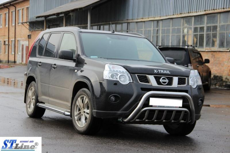 Купити Передній захист WT002 (нерж) для Nissan X-trail T31 2007-2014рр