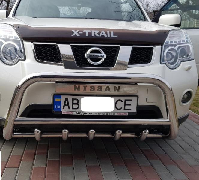Купити Передній захист WT003 (нерж) для Nissan X-trail T31 2007-2014рр